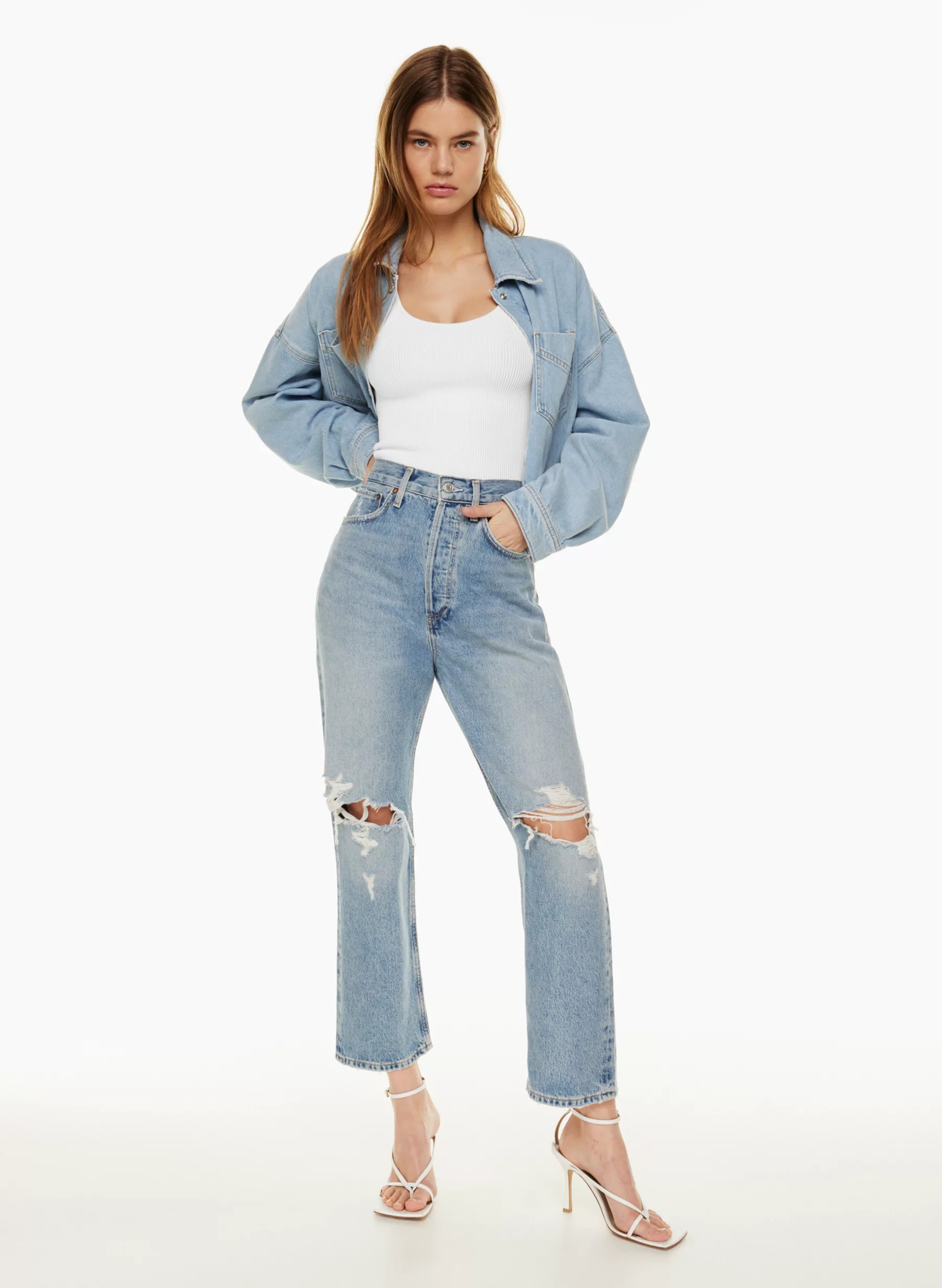 '90S CROP JEAN | Aritzia