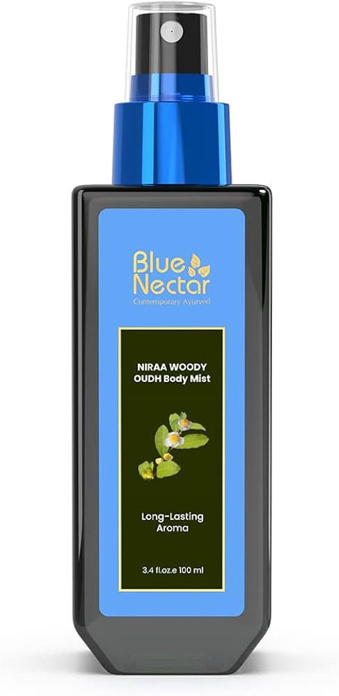 Blue Nectar Niraa Woody Oudh Body Mist for Hydrating Long Lasting Fragrance (100ml) | Amazon (US)