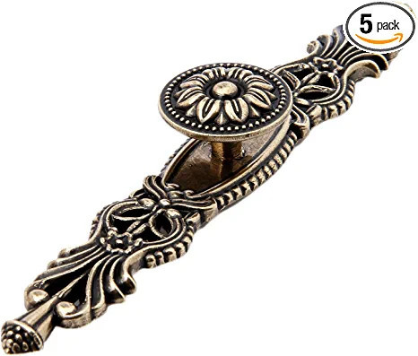 Mgoodoo 5PCS Knobs Handles with Plate, 6.7" Antique Bronze Cabinet pulls, Vintage Knobs for Drawe... | Amazon (US)