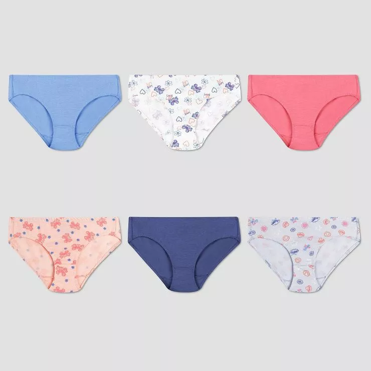Hanes Girls' 14pk Bikini - Colors May Vary 6