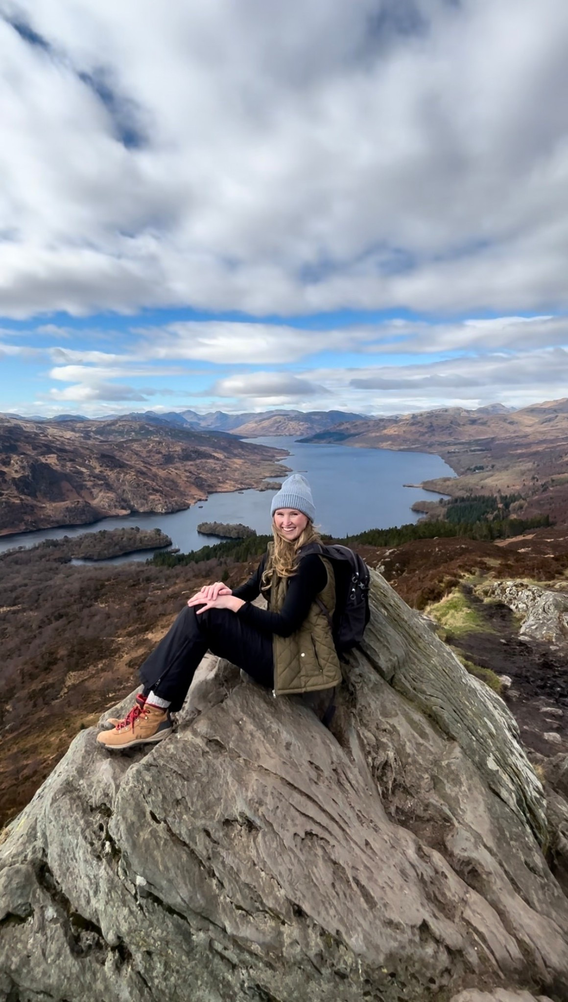 Active cold weather hiking outfit. Affordable green puffer vest, black long sleeve, waterproof tall inseam insulated snow pants, comfortable hiking boots great for beginners, small active backpack 

#LTKTravel #LTKActive #LTKFindsUnder50