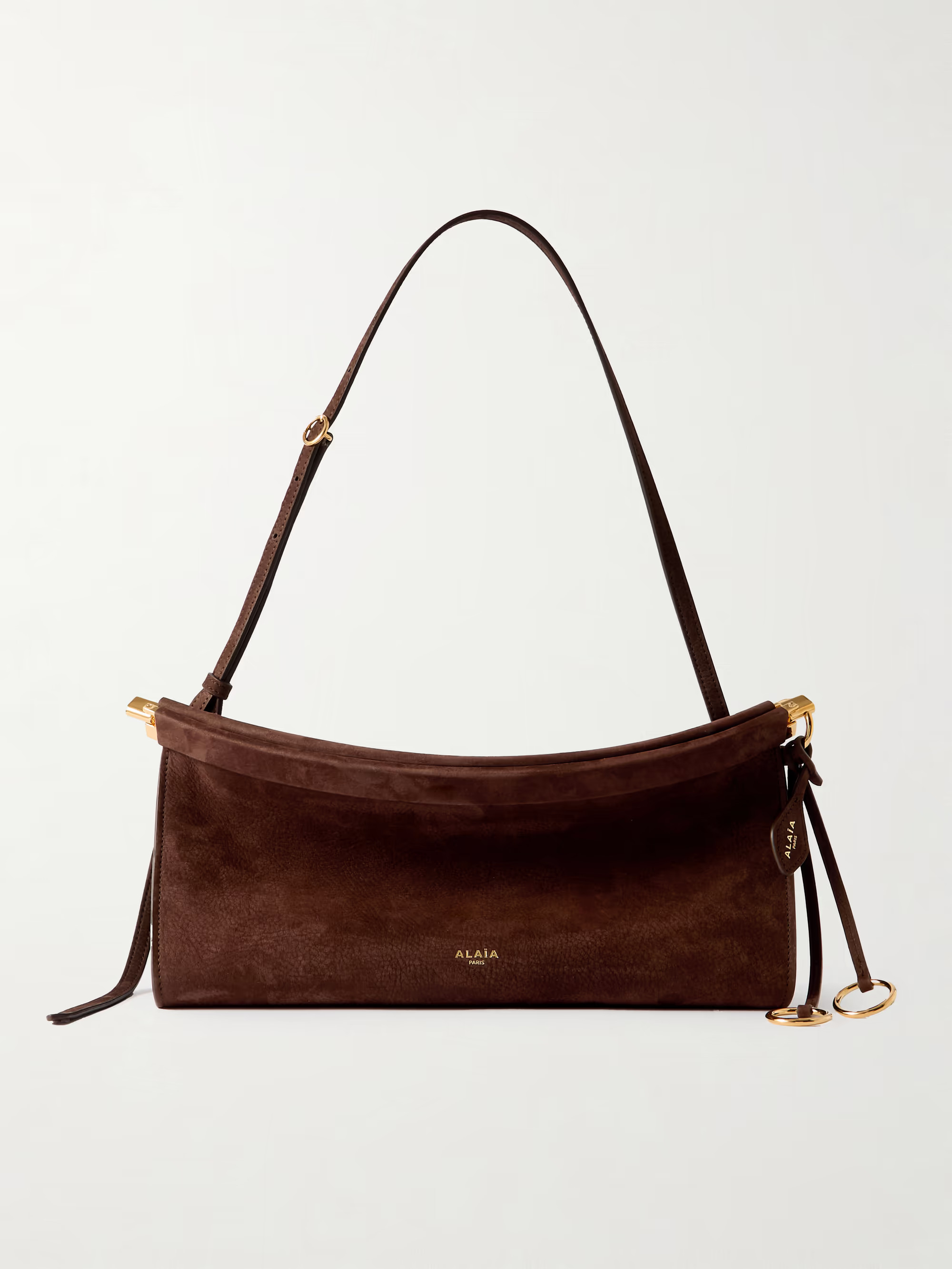 Le Click E/W medium nubuck shoulder bag | NET-A-PORTER (US)