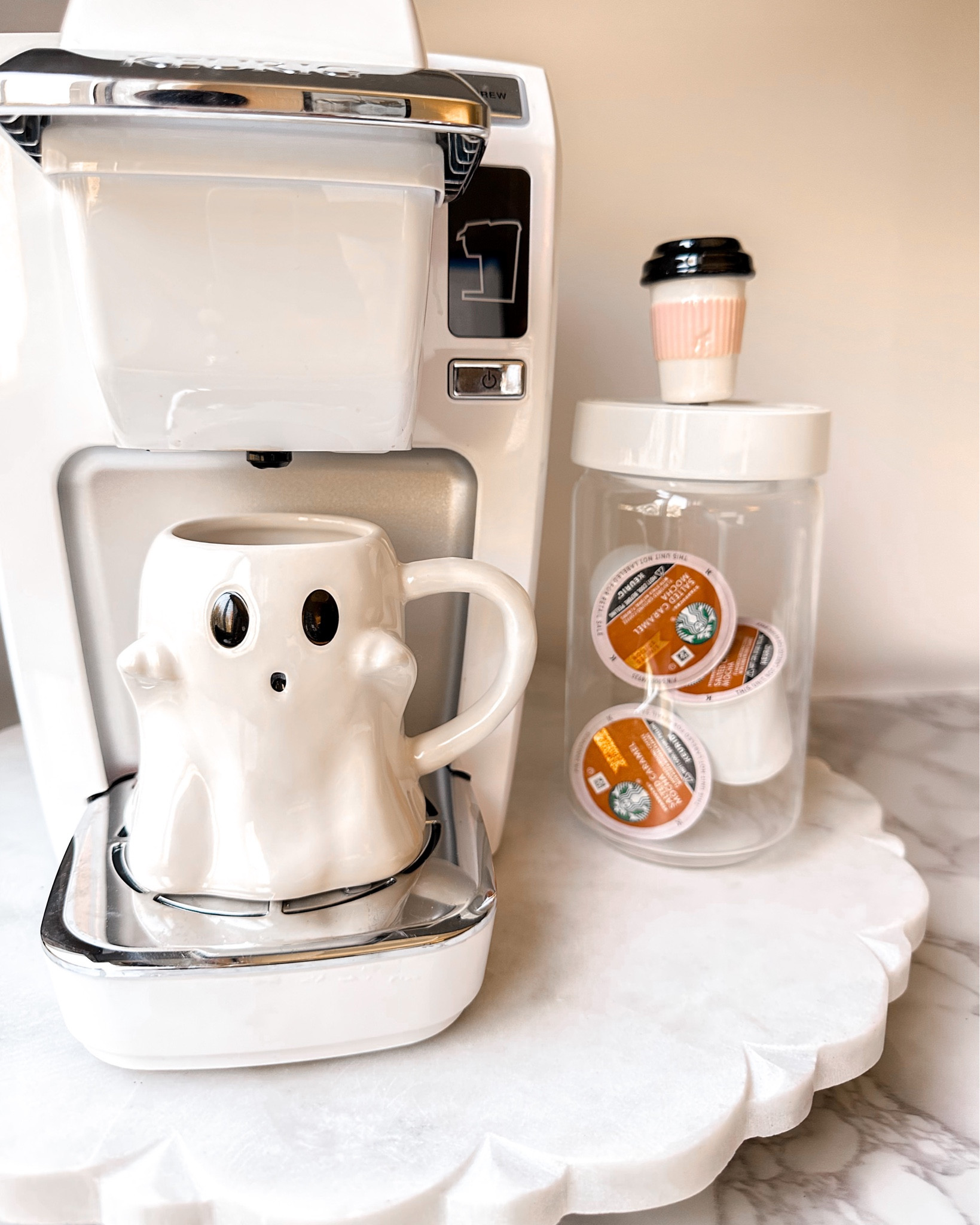 Office coffee station 
Nora Fleming canister 

#LTKHalloween #LTKfindsunder50 #LTKGiftGuide