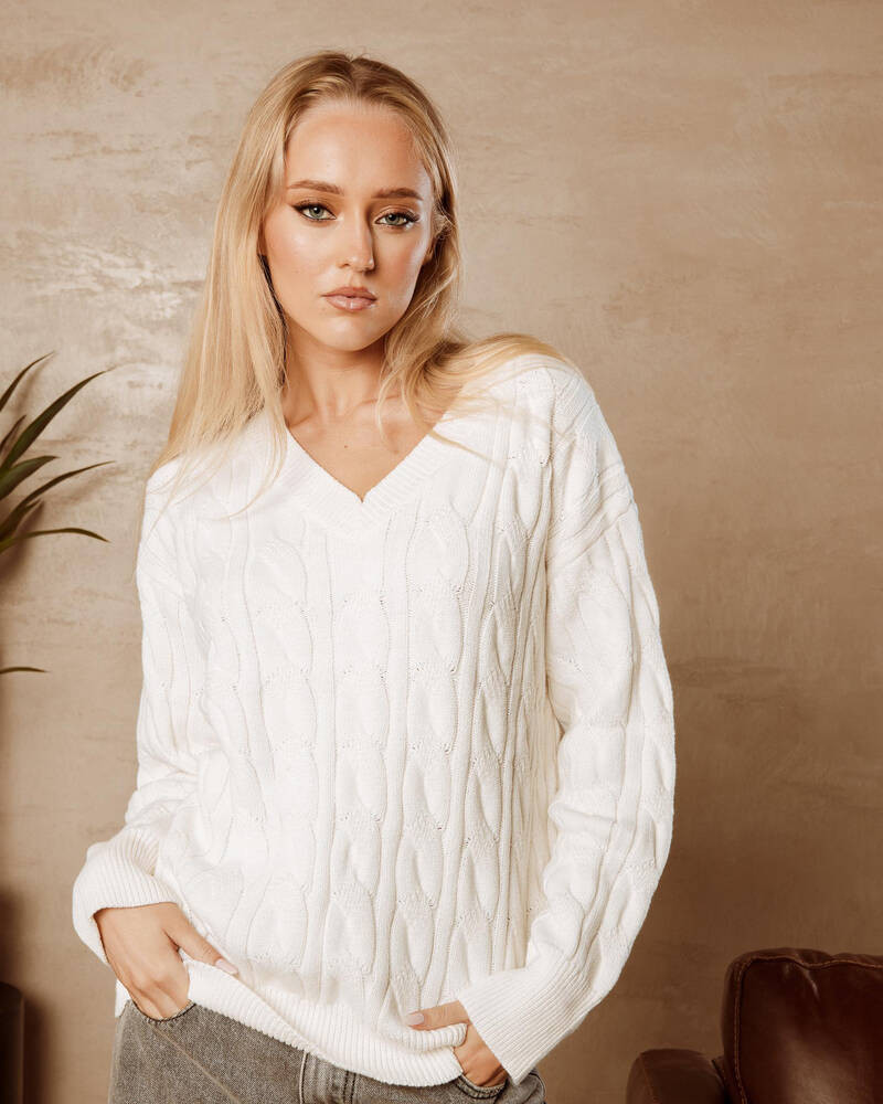 Cambridge V Neck Knit Jumper | City Beach