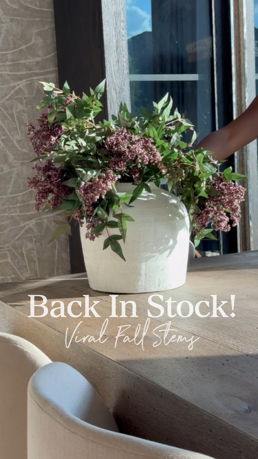 🌿 These viral stems are finally back in stock after always selling out—and they’re absolutely gorgeous! ✨ Tip: gently separate the branches and use a blow dryer on low heat to fluff the leaves for that perfect, full look. 

🛒 I’ve linked the exact stems so you can grab them before they sell out again!

#LTKFallSale #LTKHome #LTKStyleTip