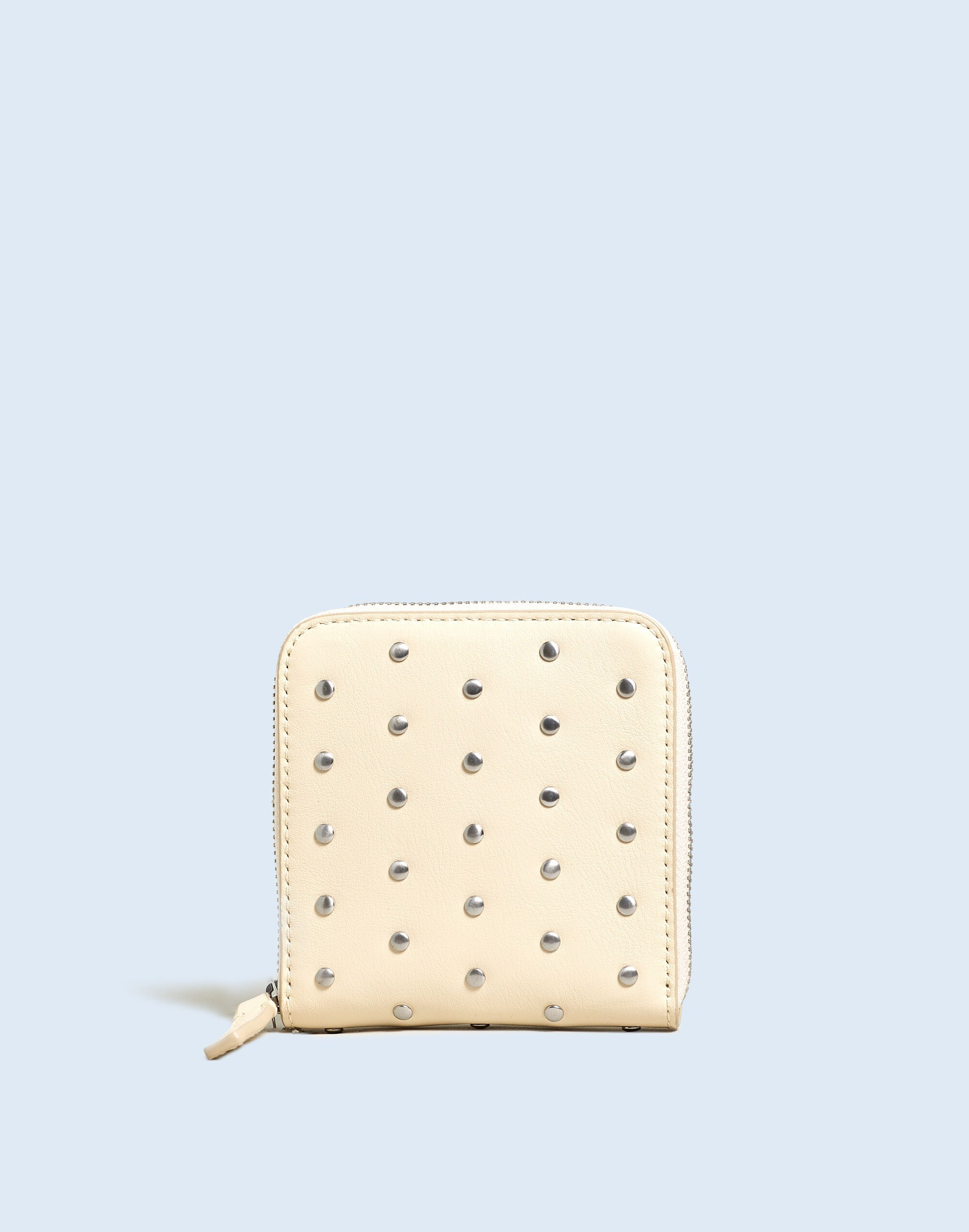 The Essential Large Zip Wallet in Studded Leather | Madewell