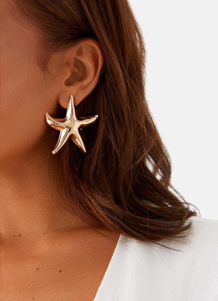 Hidden Treasure Earrings - Gold | Peppermayo (Global)