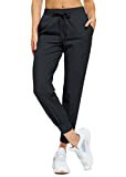 Libin Women's Joggers Pants Athletic Sweatpants with Pockets Running Tapered Casual Pants for Workout,Dance, Black M | Amazon (US)