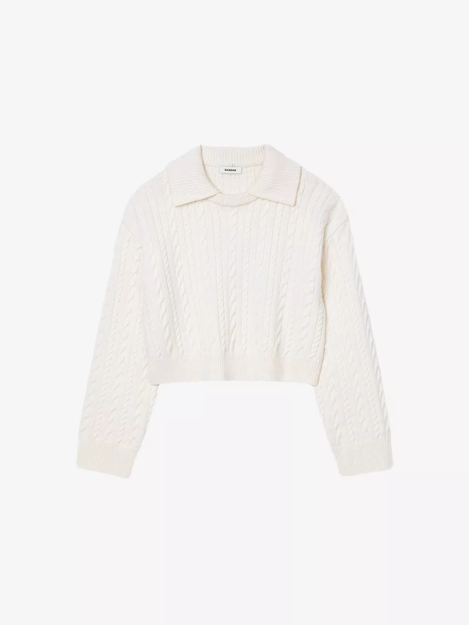 Sailor-Neck Cable-Knit Wool Jumper | Selfridges