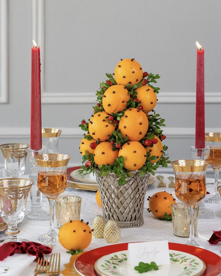 Create the spirit of old Christmas and bring beauty to your table by creating this festive orange topiary. For all the details visit @ivoryandnoire

#LTKHome #LTKHoliday #LTKSeasonal