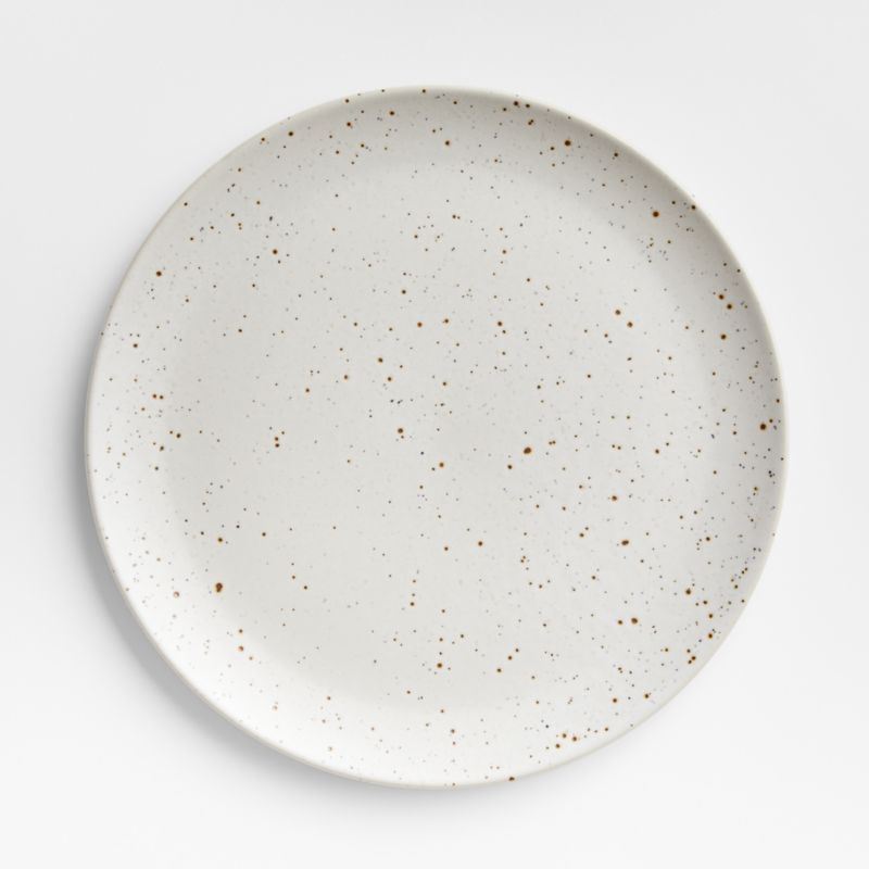 Craft Speckled White Dinner Plate + Reviews | Crate & Barrel | Crate & Barrel