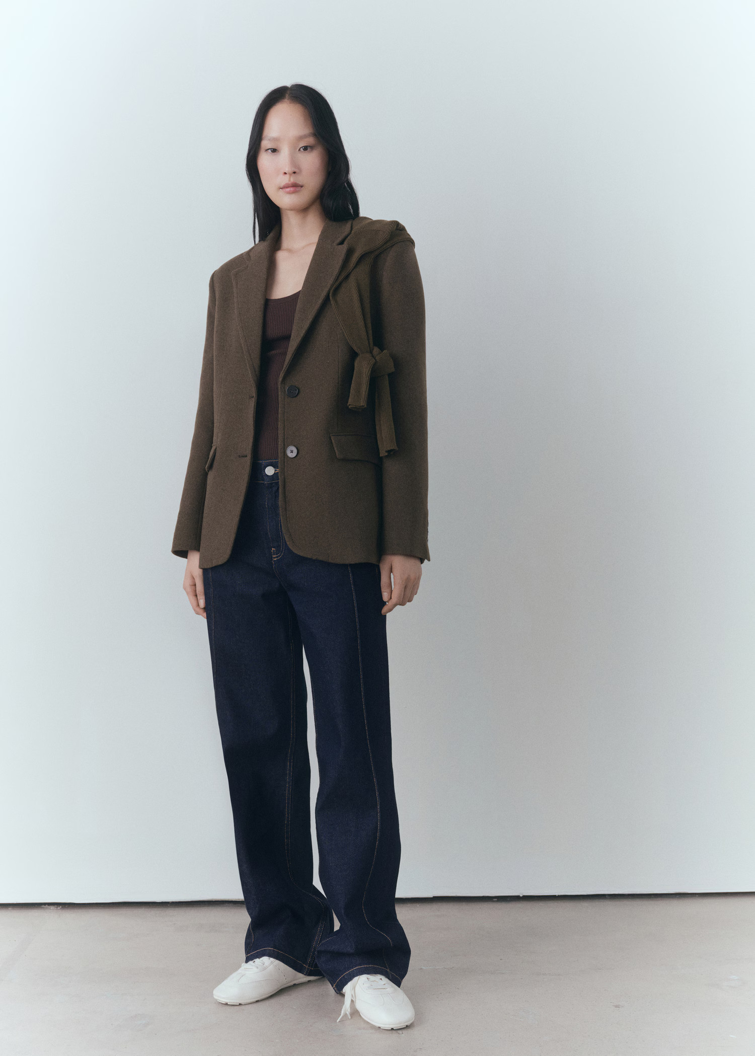 Straight jeans with decorative seams - Women | MANGO USA | Mango (US/MX/AU)