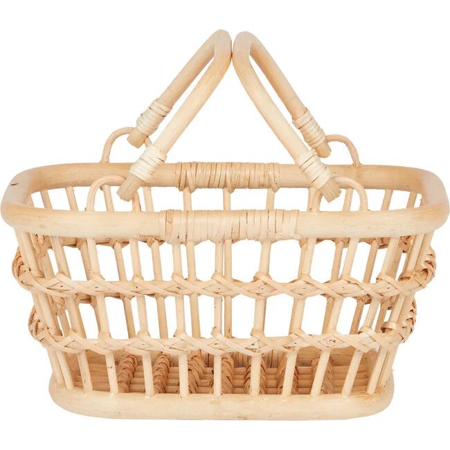 Rattan Tarry Basket, Wheat - Olli Ella Storage | Maisonette | Maisonette