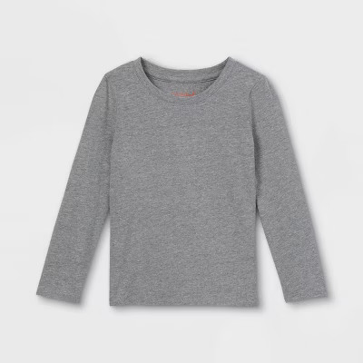 Toddler Girls' Solid Long Sleeve T-Shirt - Cat & Jack™ | Target