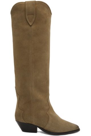 Taupe Denvee Boots | SSENSE