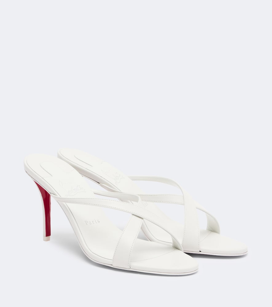 Christian Louboutin Mulazee Cross leather sandals | Mytheresa (US/CA)