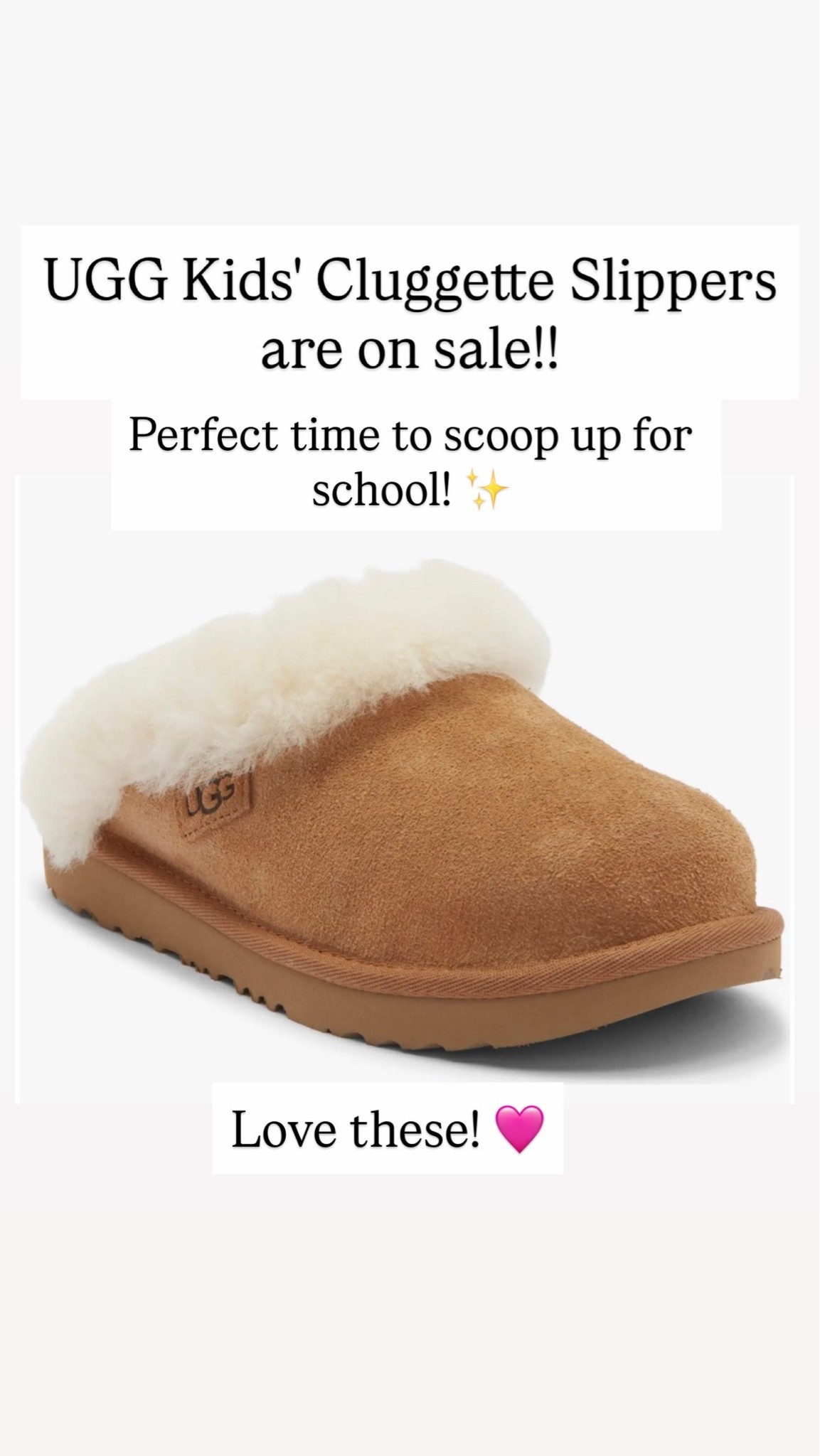 UGG CLUGGETTE SLIPPERS FOR KIDS

#LTKKids #LTKSaleAlert