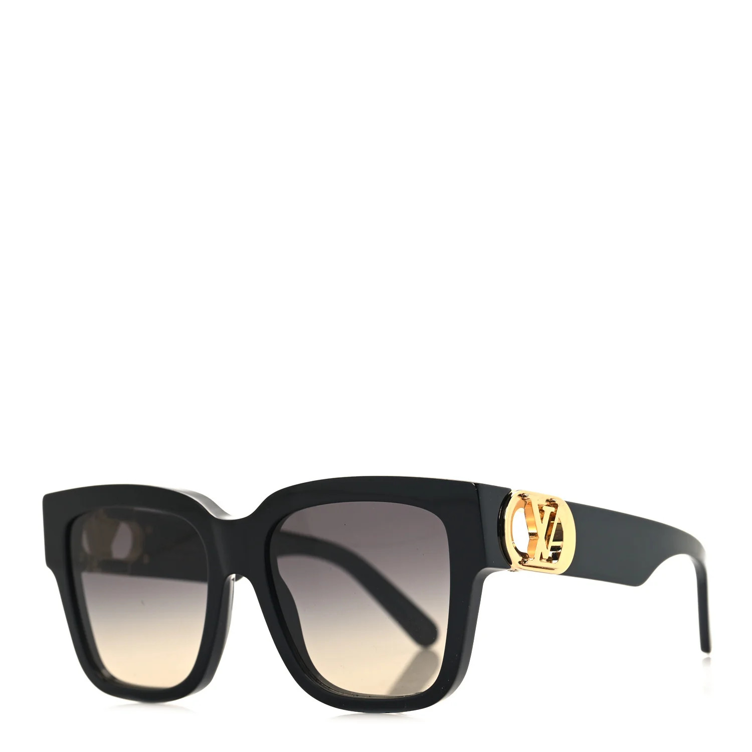 Acetate LV Link PM Square Sunglasses Z1566W Black | FASHIONPHILE (US)