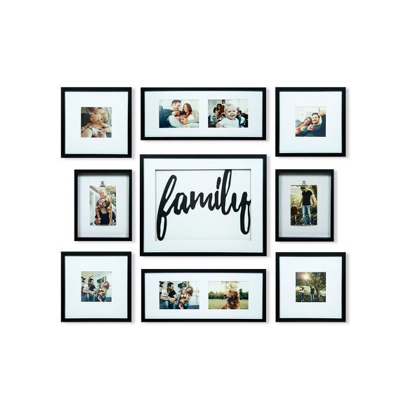 Family Decor Frame 9pc Kit - Gallery Solutions | Target