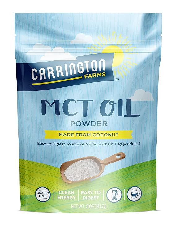 Carrington Farms – Organic MCT Oil Powder – Gluten Free, Hexane Free – NON GMO – Keto Fri... | Amazon (US)