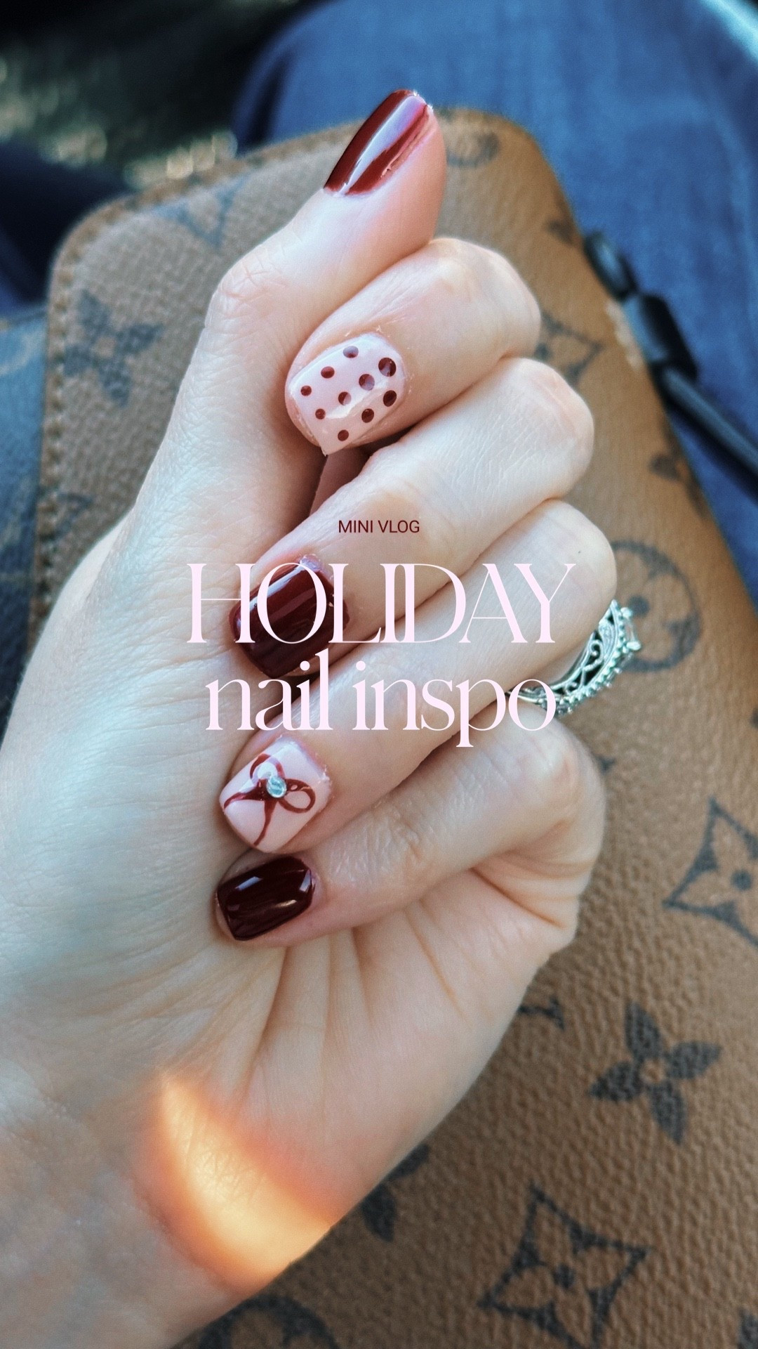 Obsessed with my holiday mani 💅🏻 linked the colors I used so you can replicate this look too! 🎄🎀 

#LTKHoliday #LTKBeauty