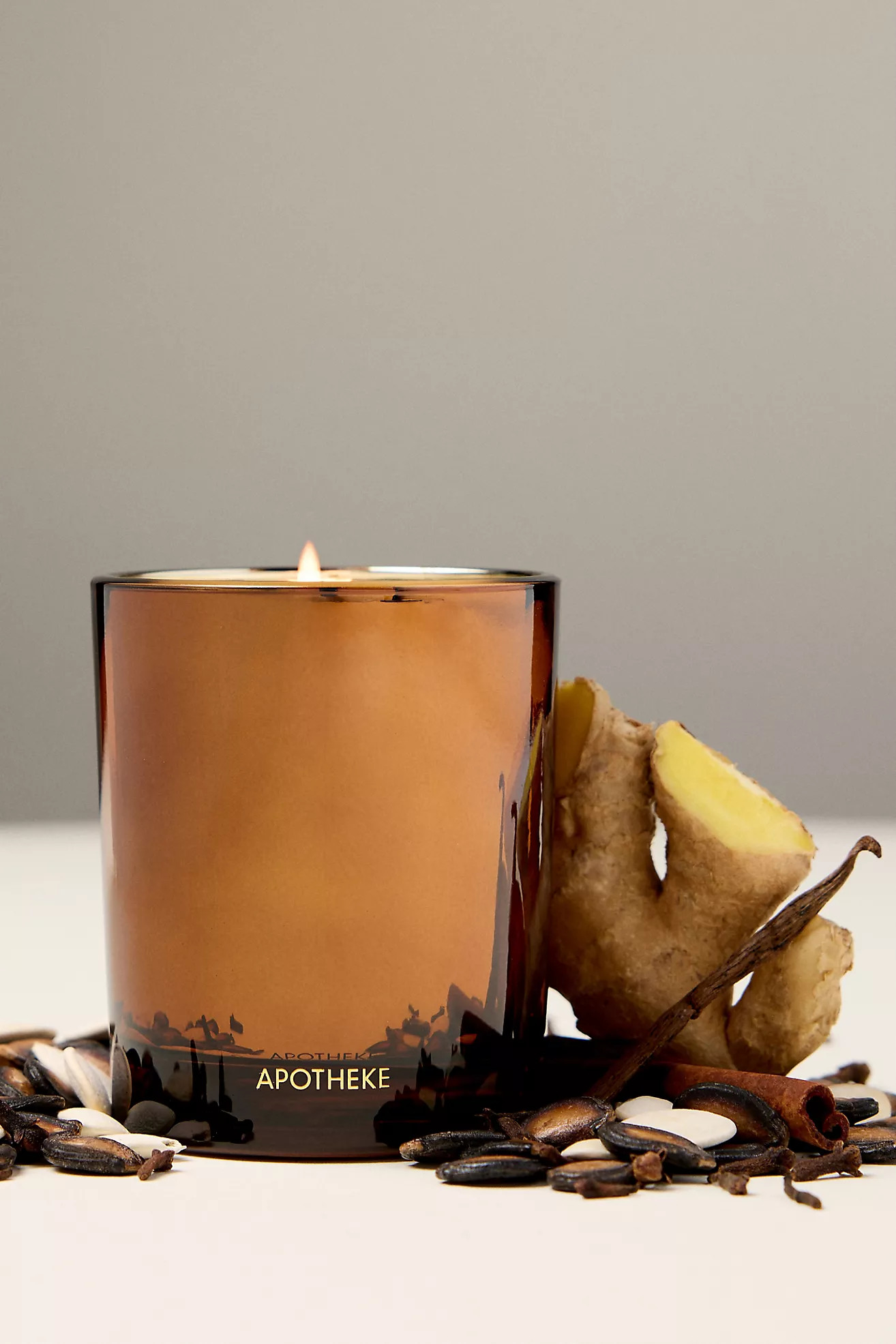 Apotheke Petite Pumpkin Ginger Boxed Glass Candle | Anthropologie (US)