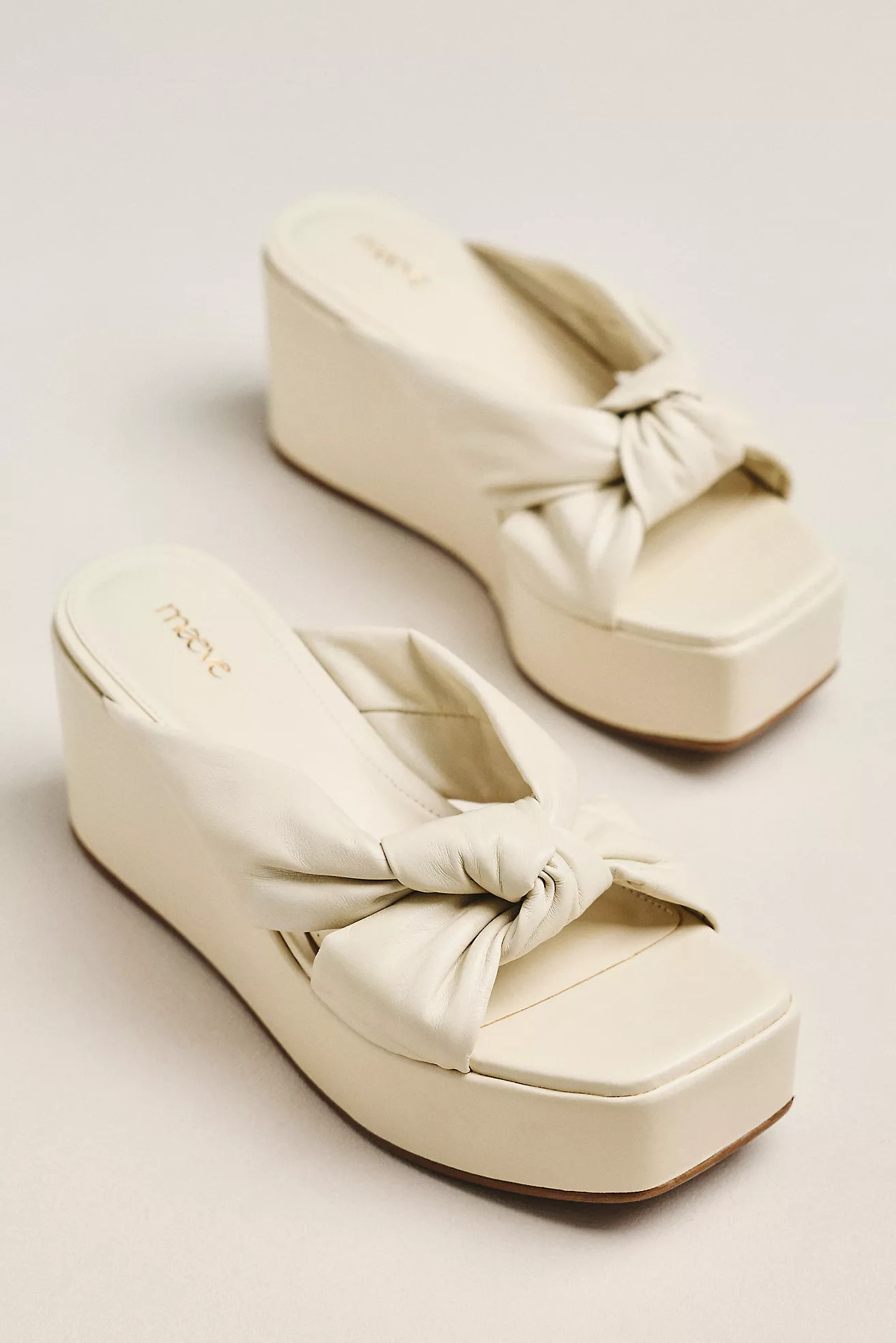 Maeve Knotted Platform Sandals | Anthropologie (US)