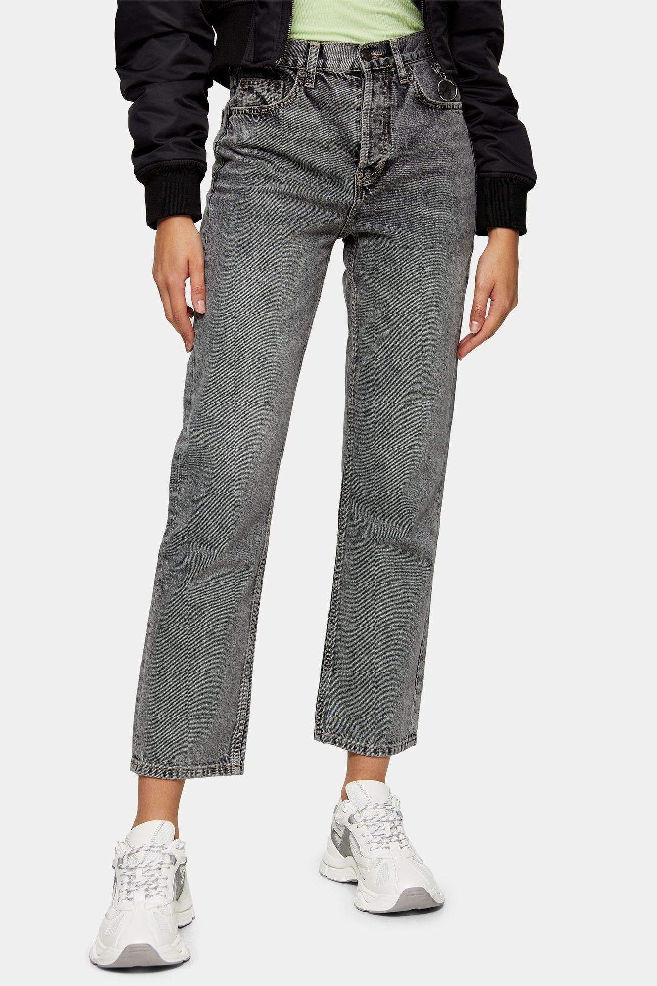 Grey Editor Straight Jeans | Topshop UK