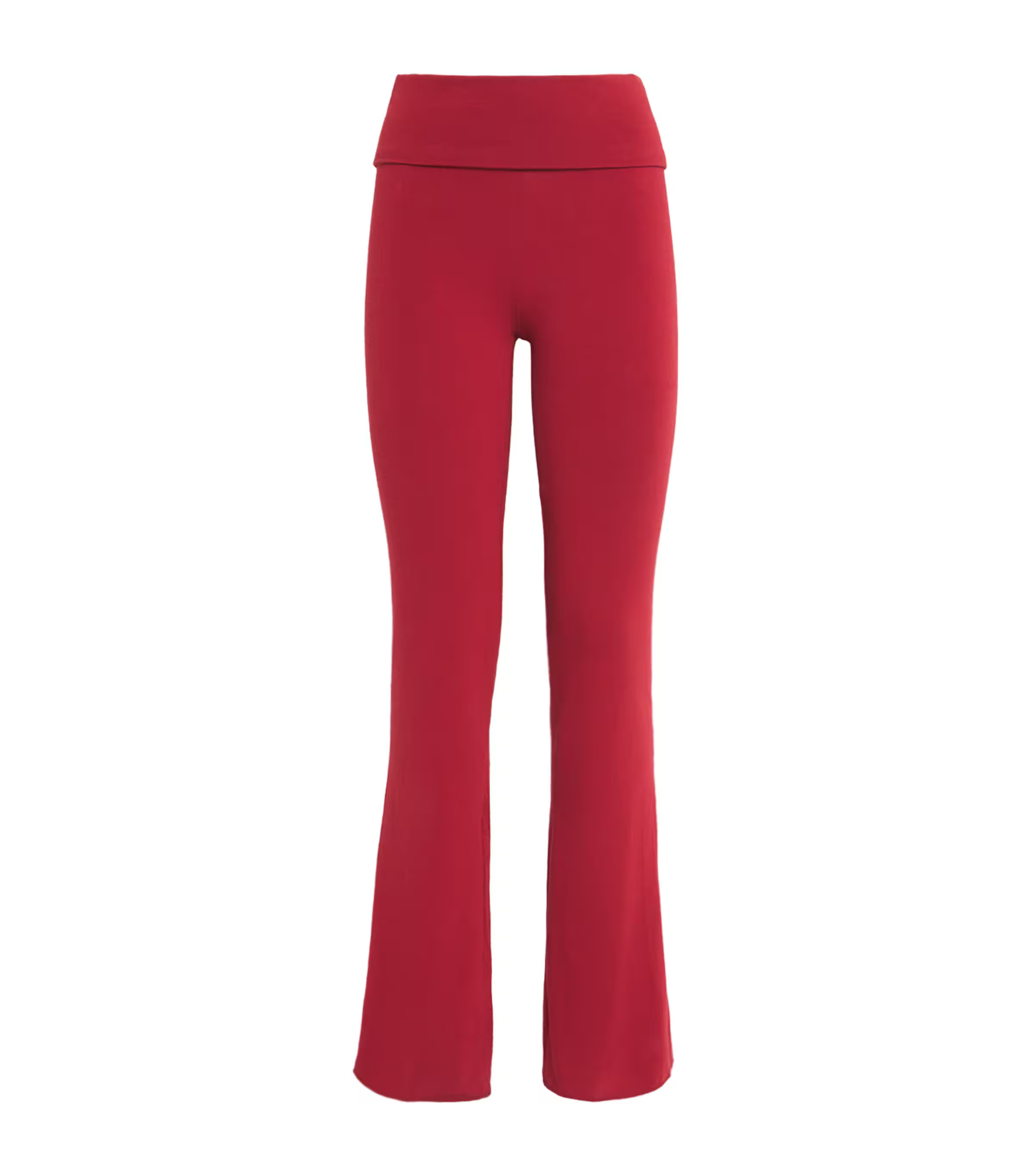 Skims Cotton-Blend Jersey Foldover Trousers | Harrods (US)