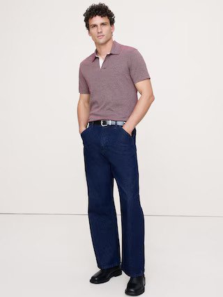 Luxury-Touch Stripe PoloLuxury-Touch Stripe Polo$80.00Image of 5 stars, 0 are filled, 0 RatingsWr... | Banana Republic (US)