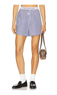 Polo Ralph Lauren Intimates Sleep Boxer W/ Logo Elastic in White Cloud & Beacon Blue from Revolve... | Revolve Clothing (Global)