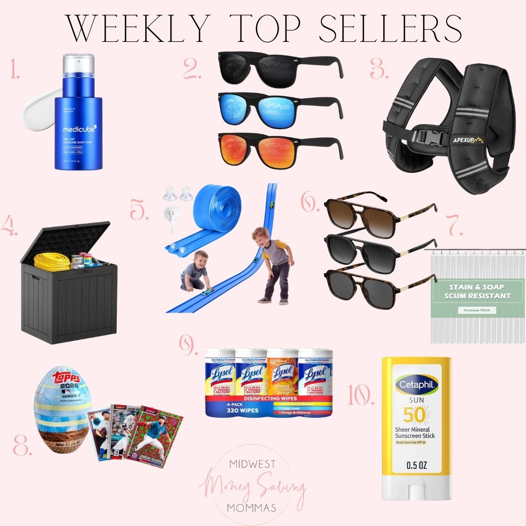 Weekly top sellers

Best sellers  medicube skincare  sunglasses  weighted vest  cleaning supplies 

#LTKHome #LTKootd #LTKSeasonal