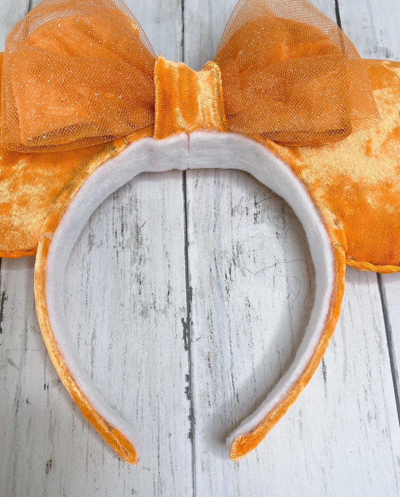 Mickey Pumpkin Ears, Halloween Mickey Ears, Fall Mickey Ears, Velvet Ears, Halloween Disneyland, ... | Etsy (US)