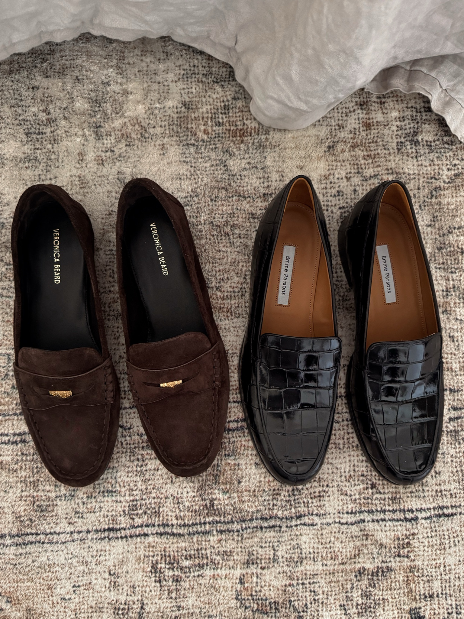 New loafers for the season! Details on both below:


Emme Parsons makes some of my favorite footwear out there. This is my 4th pair, and the quality of all of them is superb. These are comfortable off the bat, but I could tell they're going to get even softer and better with wear. 

Sizing: They run true to size. I wear a US 8.5 and got the 8.5/39 and they're perfect.

Veronica Beard Loafers: I immediately fell for the espresso brown color of these loafers. Soft and comfortable off the bat with zero breaking in required. 

Sizing:  I normally wear a US 8.5 and the 39 which translates to a 9 is perfect.  

#VeronicaBeard #FallShoes #FallFashion #Loafers


#EmmeParsons #FallShoes #FashionFashion #Loafers 
