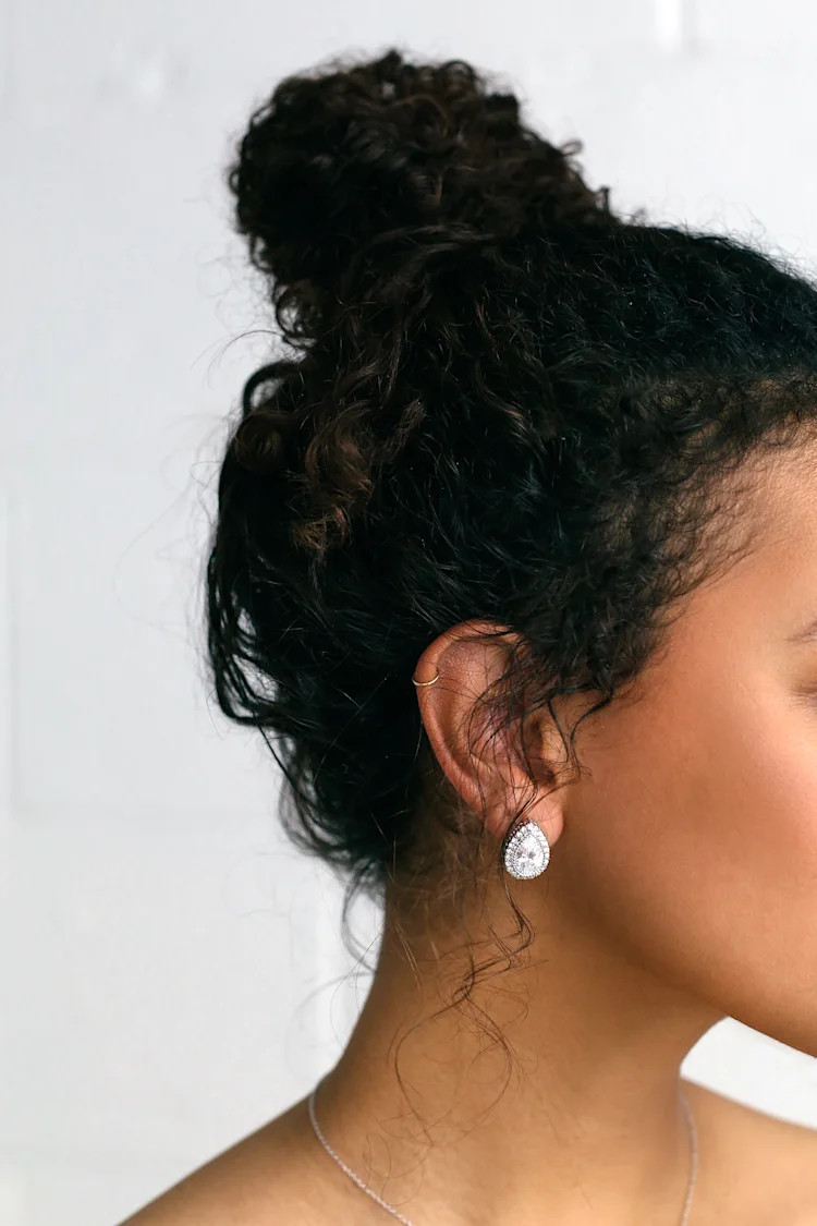 Heart of the Matter Silver Rhinestone Earrings | Lulus