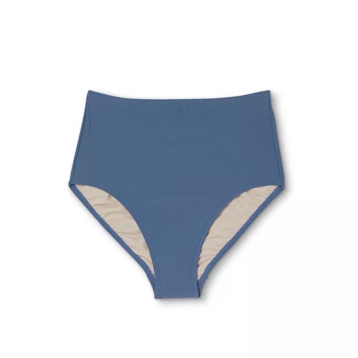 Women's High Waist Medium Coverage Bikini Bottom - Kona Sol™ Mudstone Blue | Target