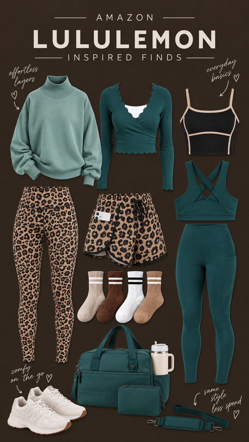 🤯 Why pay $118 when you can pay $32?

I found the Amazon activewear that feels IDENTICAL to the $100+ brand...

The viral leopard leggings that actually sculpt, the teal pocket leggings with tummy control, that scalloped wrap top everyone is copying, + the gym bag that fits your Stanley.

Same style, less spend. All linked on my Amazon storefront - Prime shipping. 

 #LTKootd #LTKfitnessgoals #LTKActive