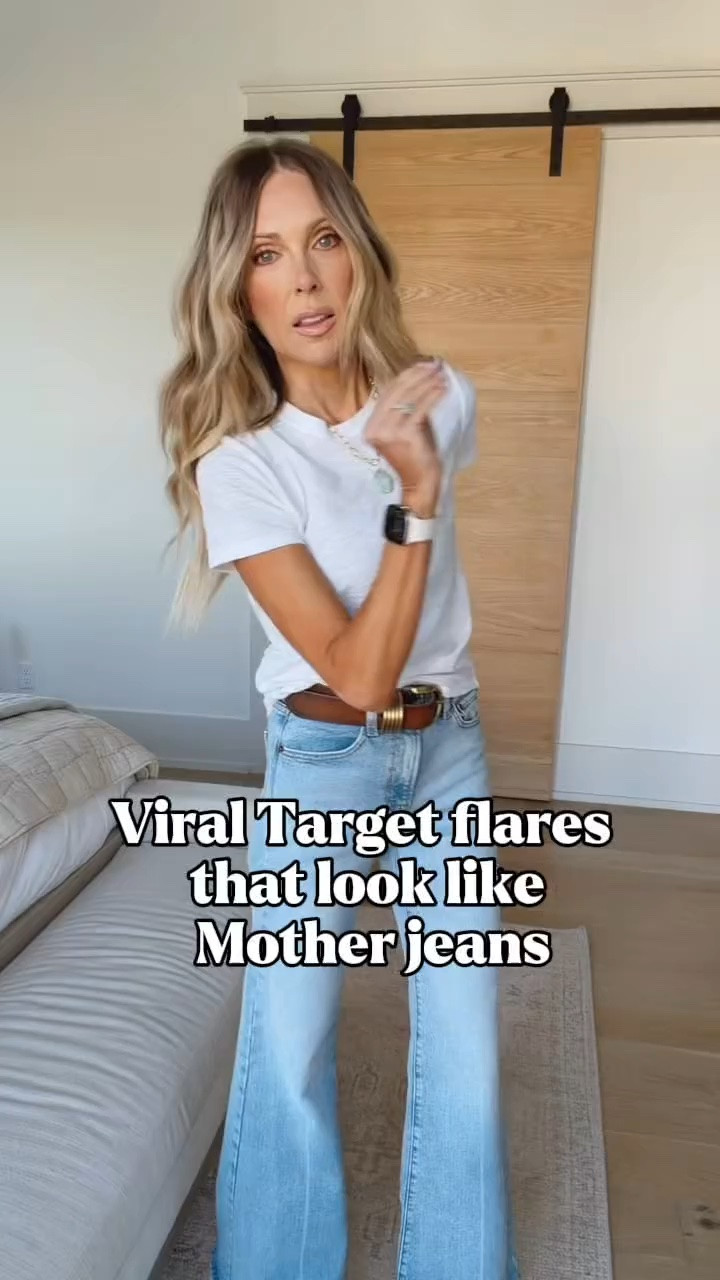 Just add these to your cart!  Look like Mother's flare but at a well-tailored Target price point. I'm normally a size 2 and they are a little generous so if you're between sizes, you could probably go down.

#LTKootd #LTKSeasonal #LTKgrwm