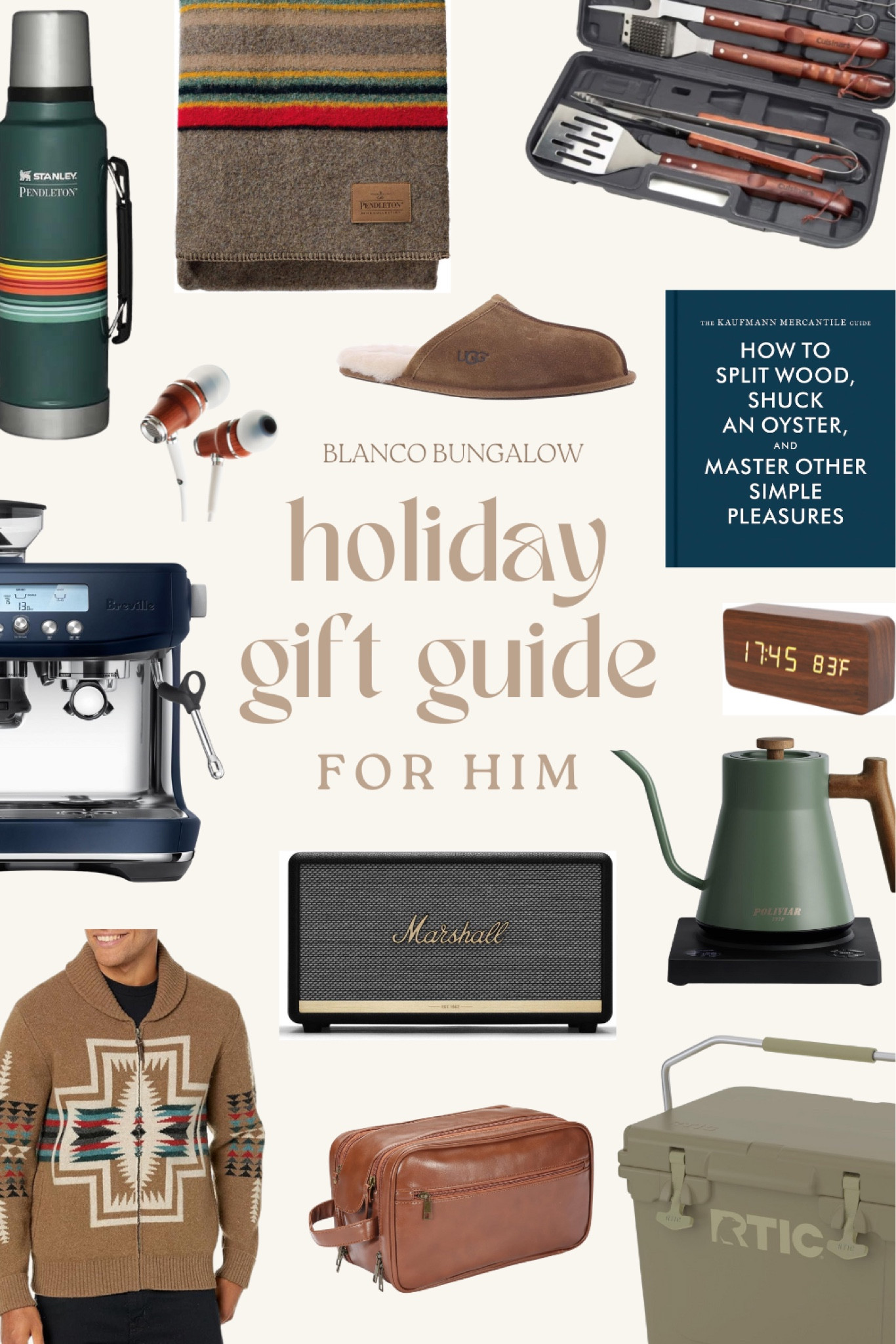 Blanco Bungalow Holiday Gift Guide: For Him🎁 #blancobungalow #giftguide

#LTKCyberWeek #LTKsalealert #LTKGiftGuide
