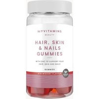 Myvitamins Hair Skin and Nails Gummies - 60 Gummies - 30servings - Strawberry (Vegan) | Look Fantastic (UK)