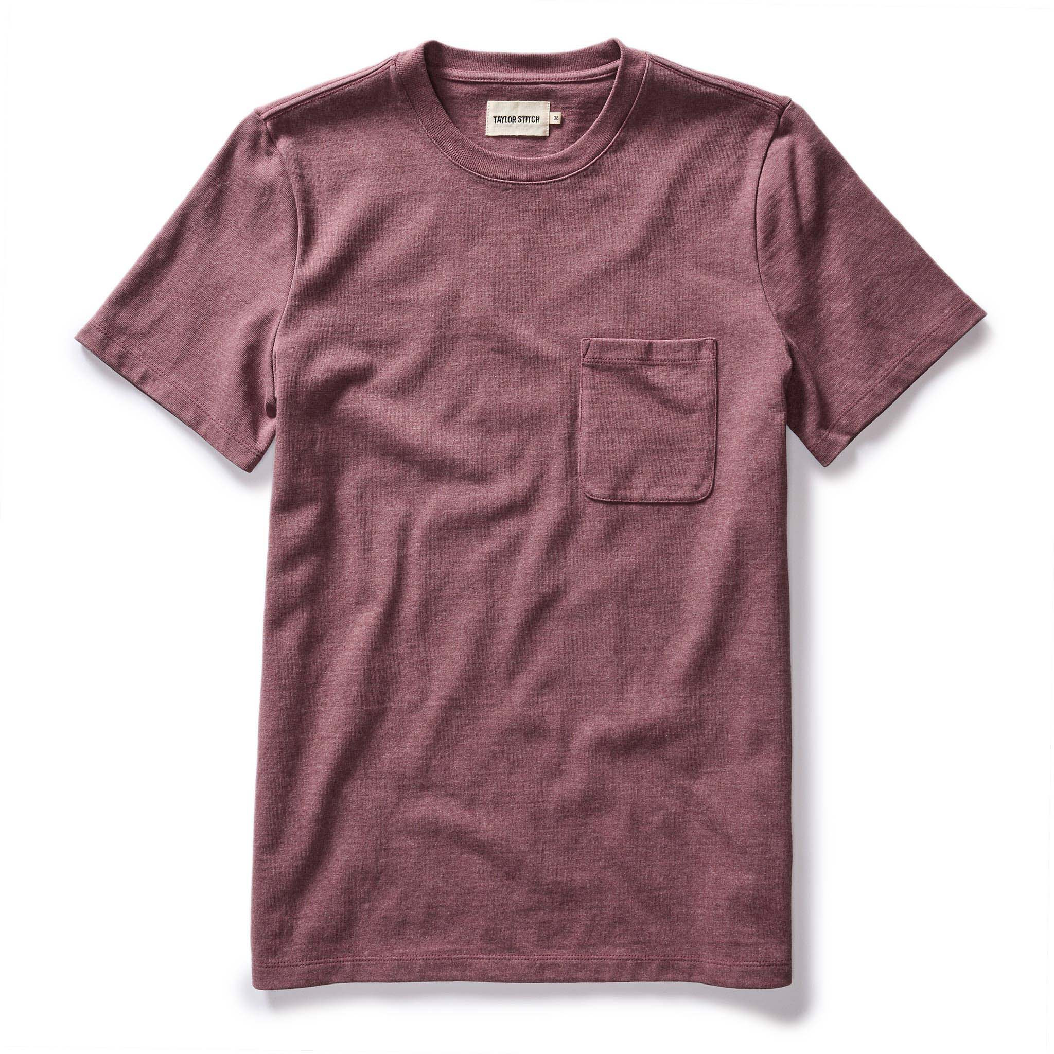 The Heavy Bag Tee in Dried Cherry | Taylor Stitch