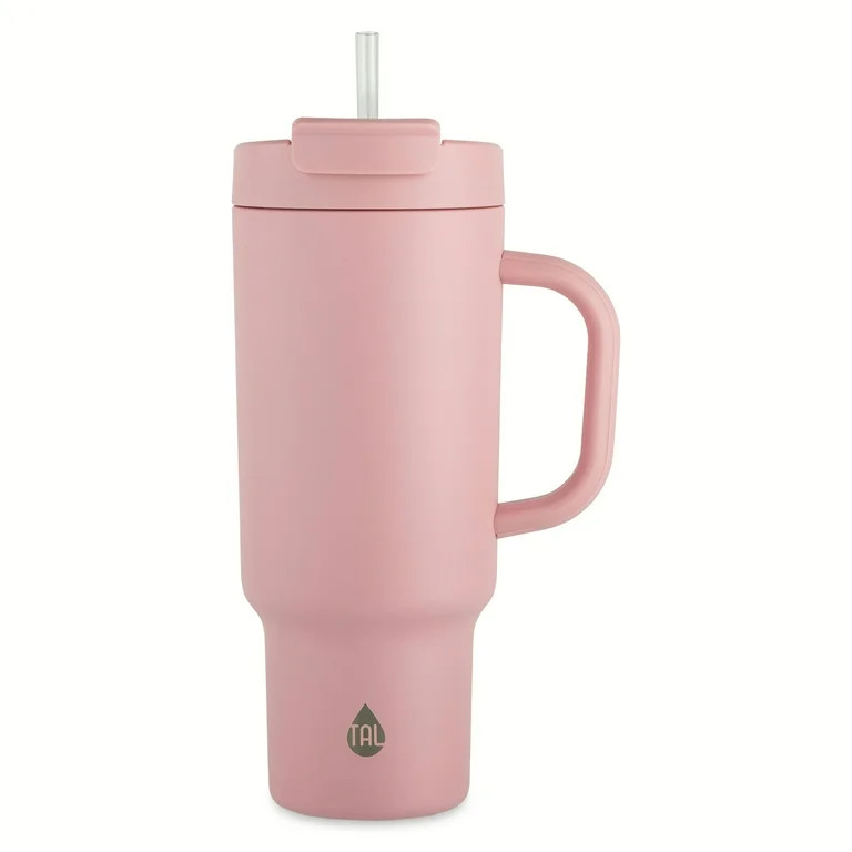 TAL Stainless Steel Hudson Tumbler with Straw 40 fl oz, Pink - Walmart.com | Walmart (US)