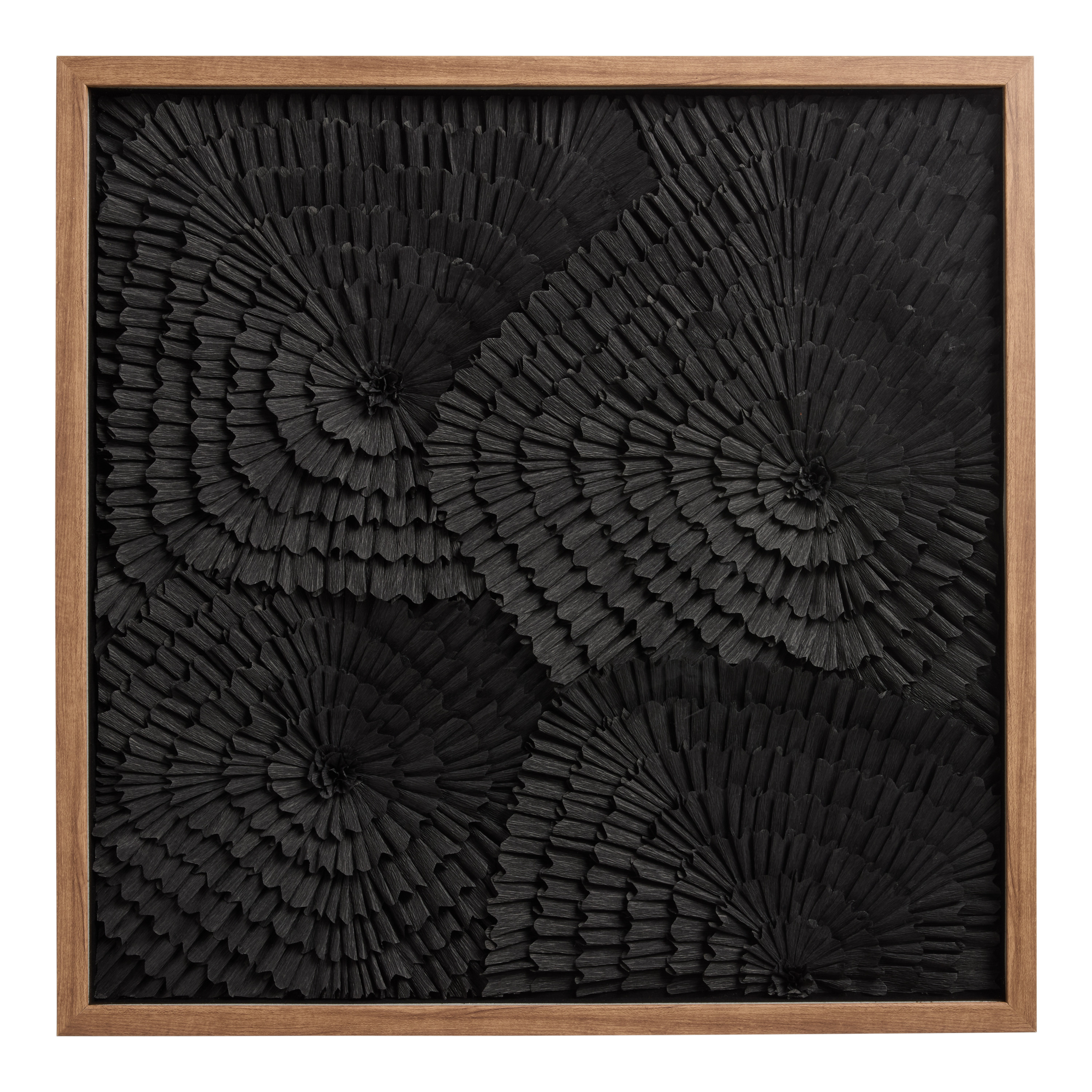 Black Italian Crepe Paper Shadow Box Wall Art | World Market