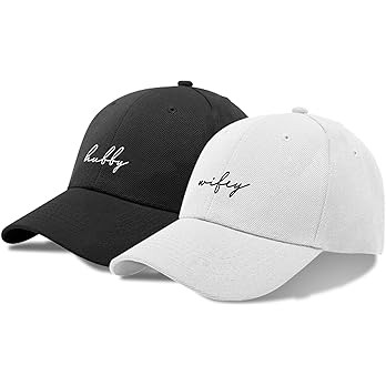 Wedding Gifts for Couples, Hubby & Wifey Baseball Hats, Bridal Shower Gifts, Unique Gift for Enga... | Amazon (US)