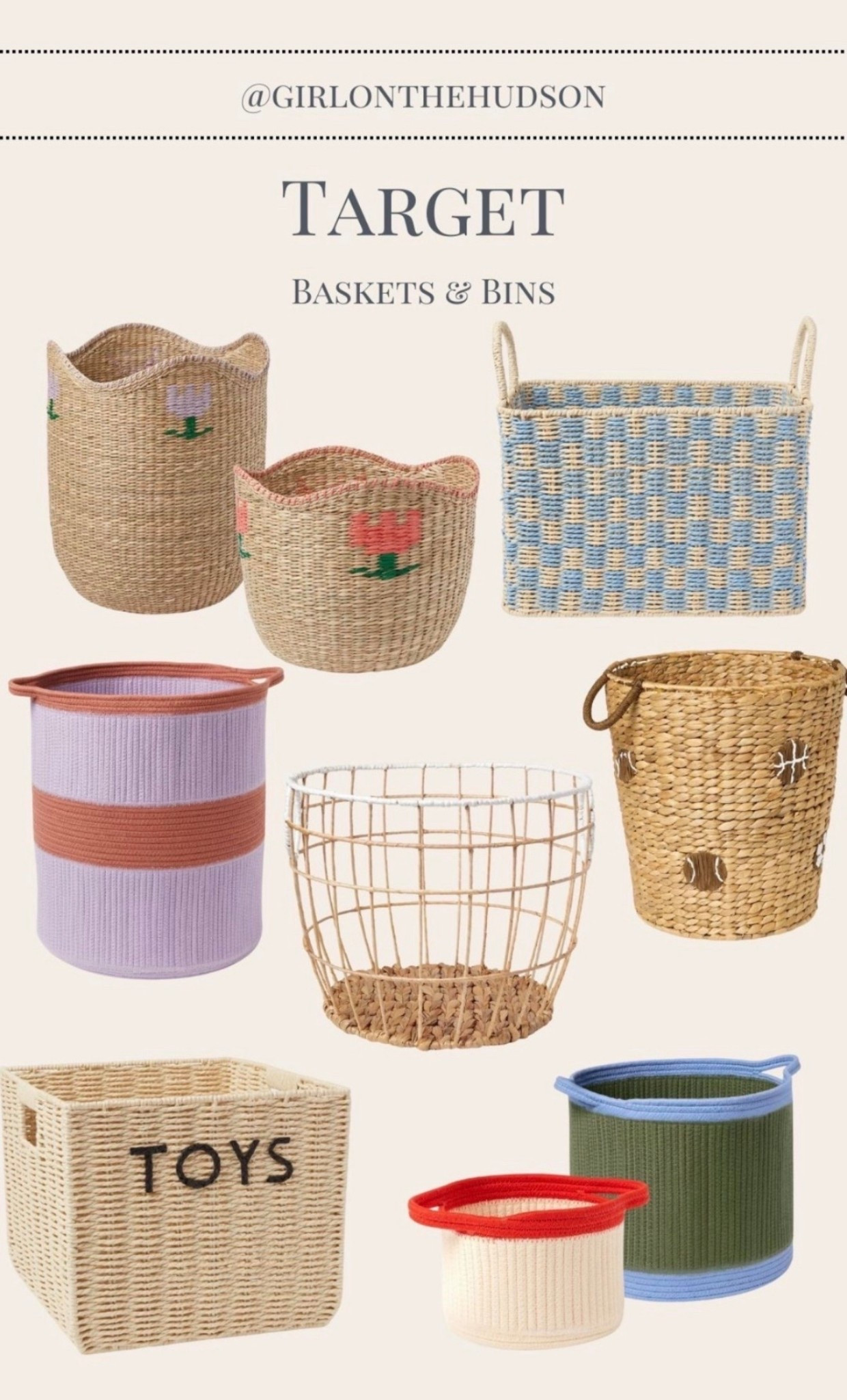 The cutest baskets and bins from Target!! Great for kids bedrooms, playrooms and closet storage 🙌🏻

#LTKSaleAlert #LTKHome #LTKKids