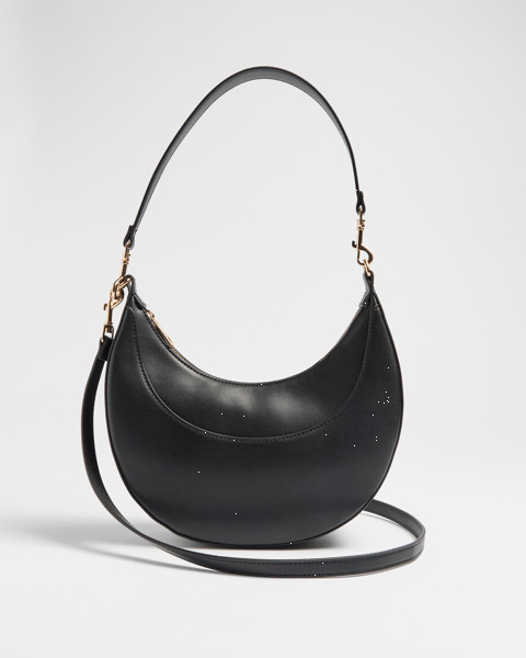 Half Moon Panel Shoulder Bag - Black | Target AU