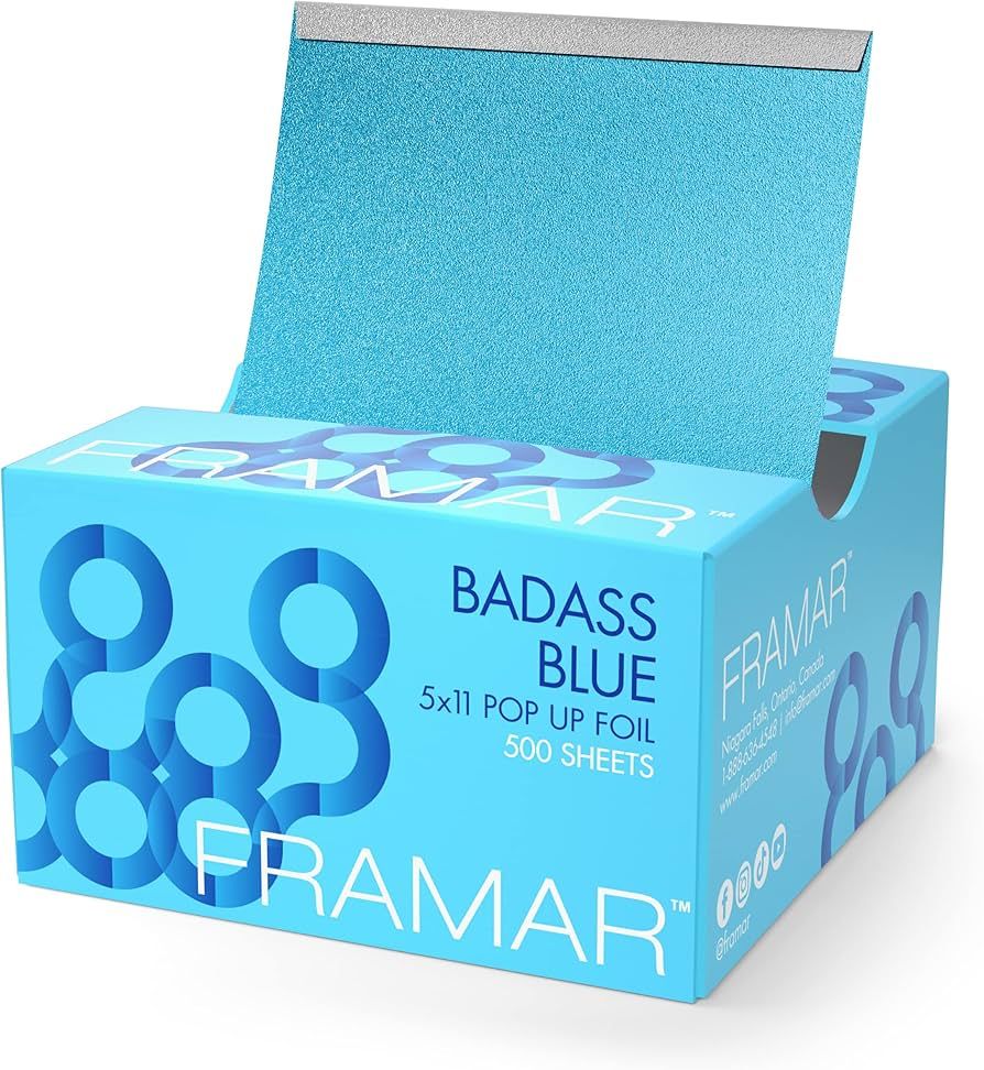 Framar Blue Pop Up Hair Foil Sheets for Highlighting - 500 Aluminum Foils | Amazon (US)