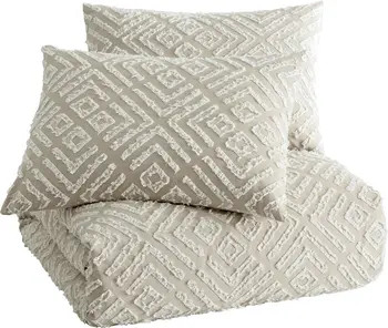 Clipped Diamond Comforter & Sham Set | Nordstrom