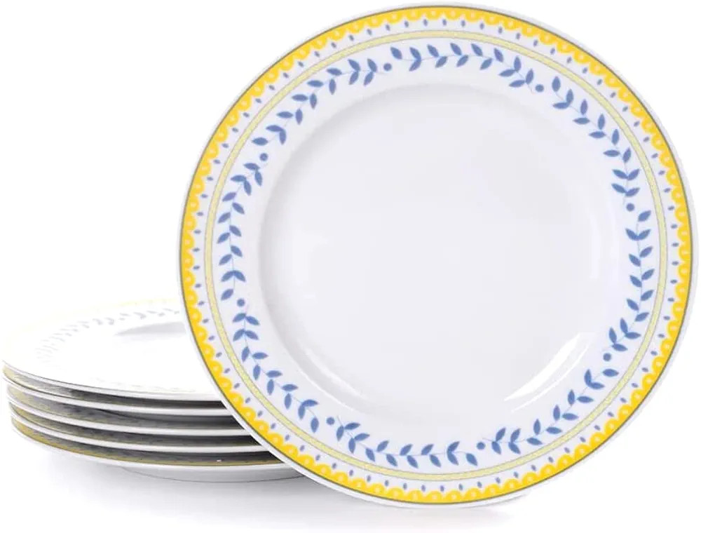 Braque Ceramic Lunch Salad Plates Set of 6, 8 inch Dish Set-Dessert, Appetizer, Pasta, Small Dinn... | Amazon (US)