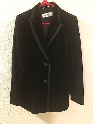 Max Mara Black 2  Button Long Sleeve Blazer Jacket Size IT42 US 8 | eBay US